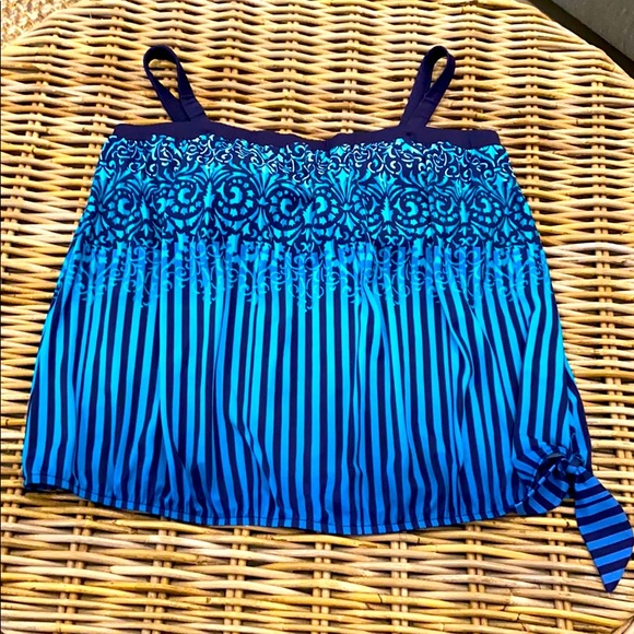 Maxine of Hollywood Other - Azul by Maxine of Hollywood Swim top 22W